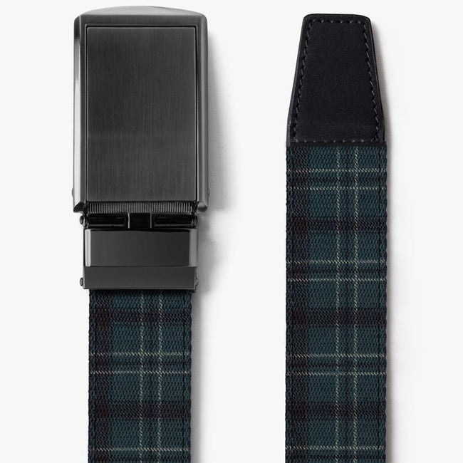 Highland Plaid Canvas Belt