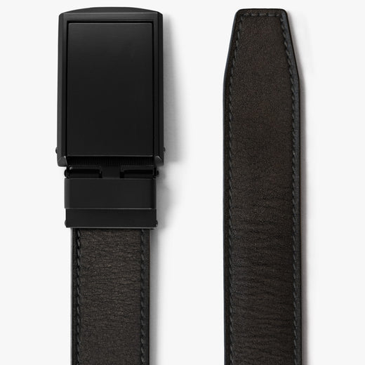 Black Full Grain Leather Belt, SlideBelts