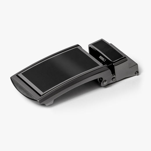 Onyx Black Full Grain Leather Belt Fast Shipping, Free Exchanges Ratchet Belt without Holes