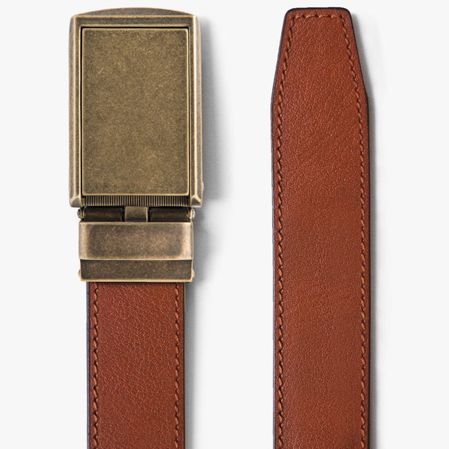 Walnut Full Grain Leather Belt