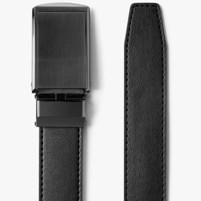 men's exact fit slide dress belt Click Ratchet Belt Dress with Sliding Buckle Adjustable Trim to Exact Fit