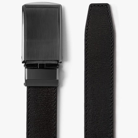 Full Grain Leather Belts | Ratchet Belt without Holes Adjustable Belt ...