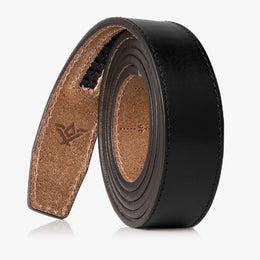 Full Grain Leather Strap, Ratchet Belt without Holes Adjustable Belt  Survival Belt