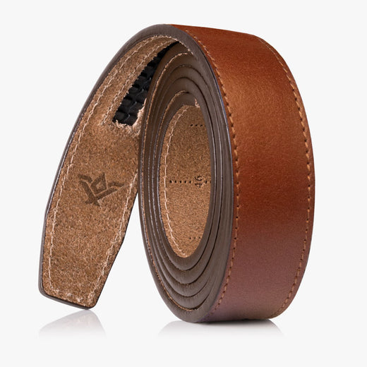 Full Grain Adjustable Leather Walnut Belt