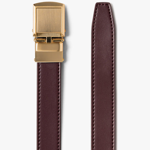 Skinny Merlot Belt | Ratchet Belt without Holes Adjustable Belt ...