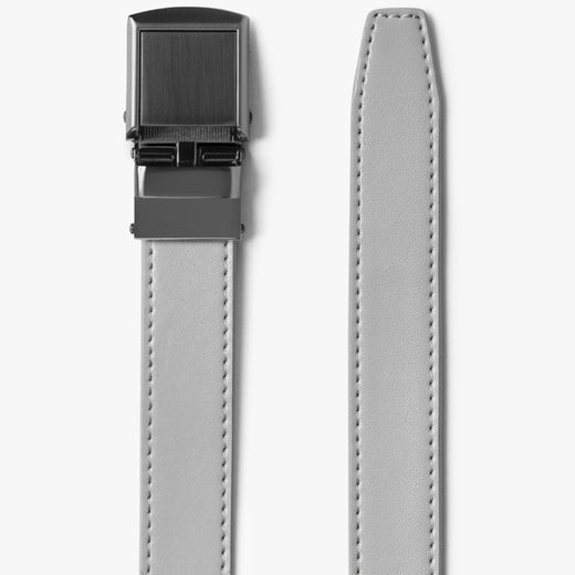 Skinny Fog Grey Belt | Ratchet Belt without Holes Adjustable Belt ...