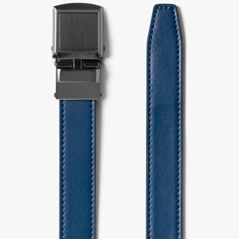 Men's Navy Canvas Belt, Ratchet Belt without Holes Adjustable Belt  Survival Belt