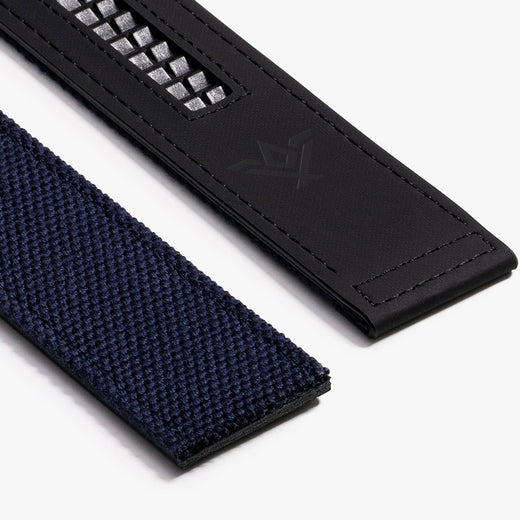 Men's Navy Canvas Belt | Ratchet Belt without Holes Adjustable Belt  Survival Belt | SlideBelts